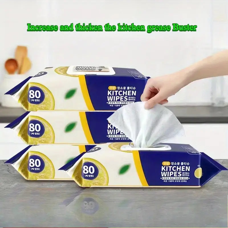 80 Pcs Heavy Duty Kitchen Wipes