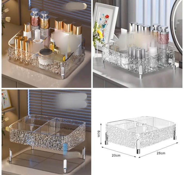 Acrylic Glacier Style Makeup Brush Organizer