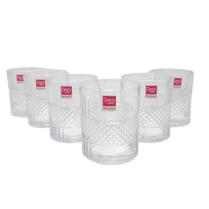 Glass Cup 6Pcs Set 315ml 8c-1988-25