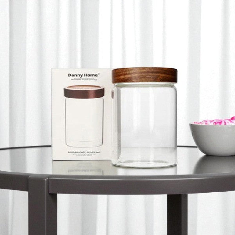 Glass Storage Jar 600ml 36c-1966-92