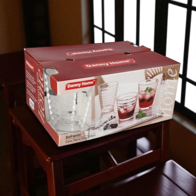 Glass 6Pcs Set 355ml 8c-1988-14