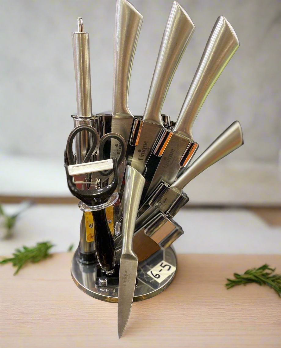 Unique 9 pcs knives set