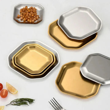 Luxury Korean Style Square Dinner Plates