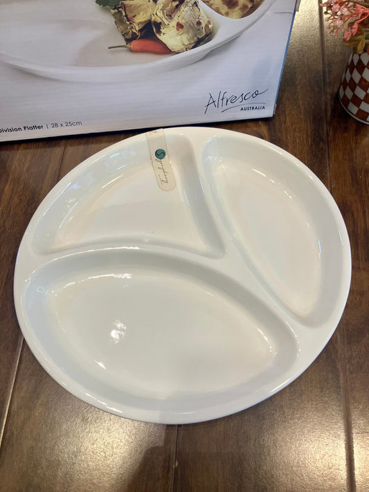 Symphony 3Division Platter 1Pcs