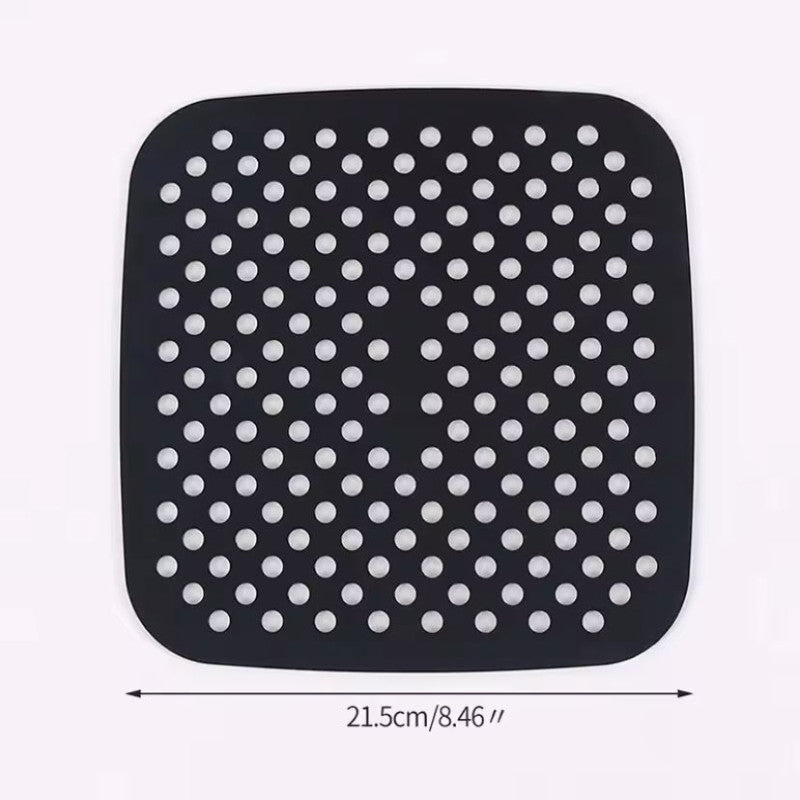Silicone Reusable Square Air Fryer Mat, Non Stick Baking Mat, Kitchen Utensils Pan Tool Accessories