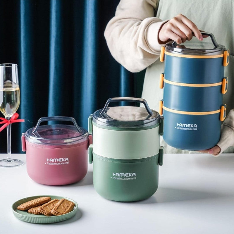 Stainless Steel Bento Lunch Box | Food Storage Container for Outdoor Use