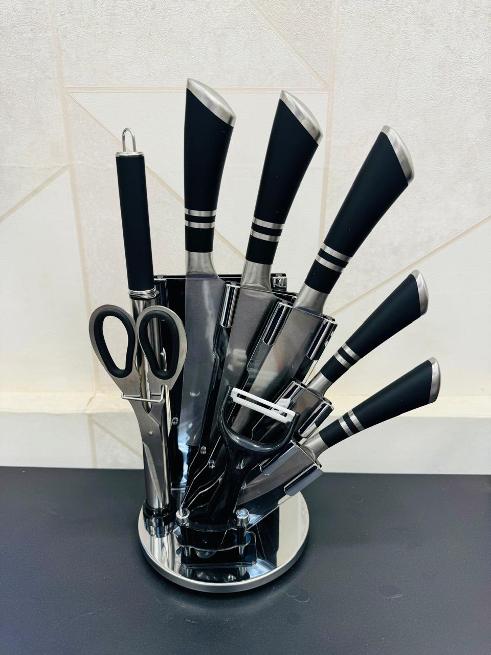 Revolving Knife Set - 8 Essential Tools