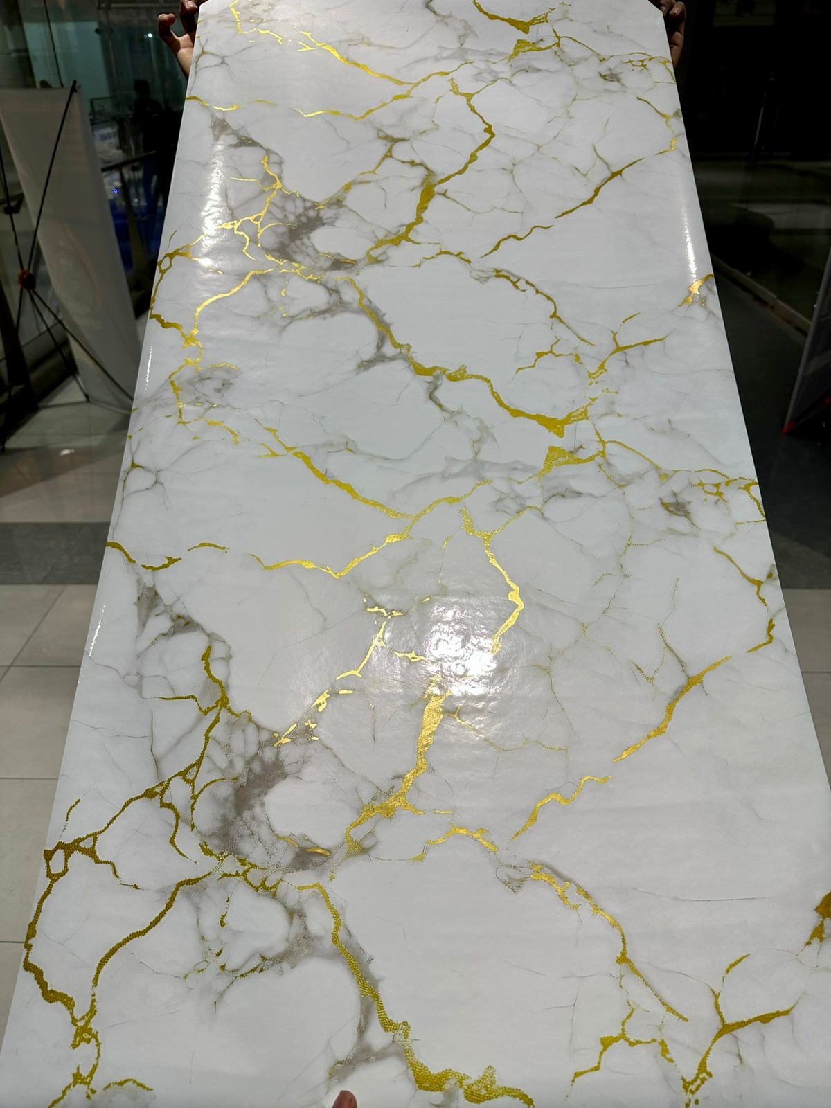 Wall Adhesive Marble Sheets for Home Decoration (60cm*2m)