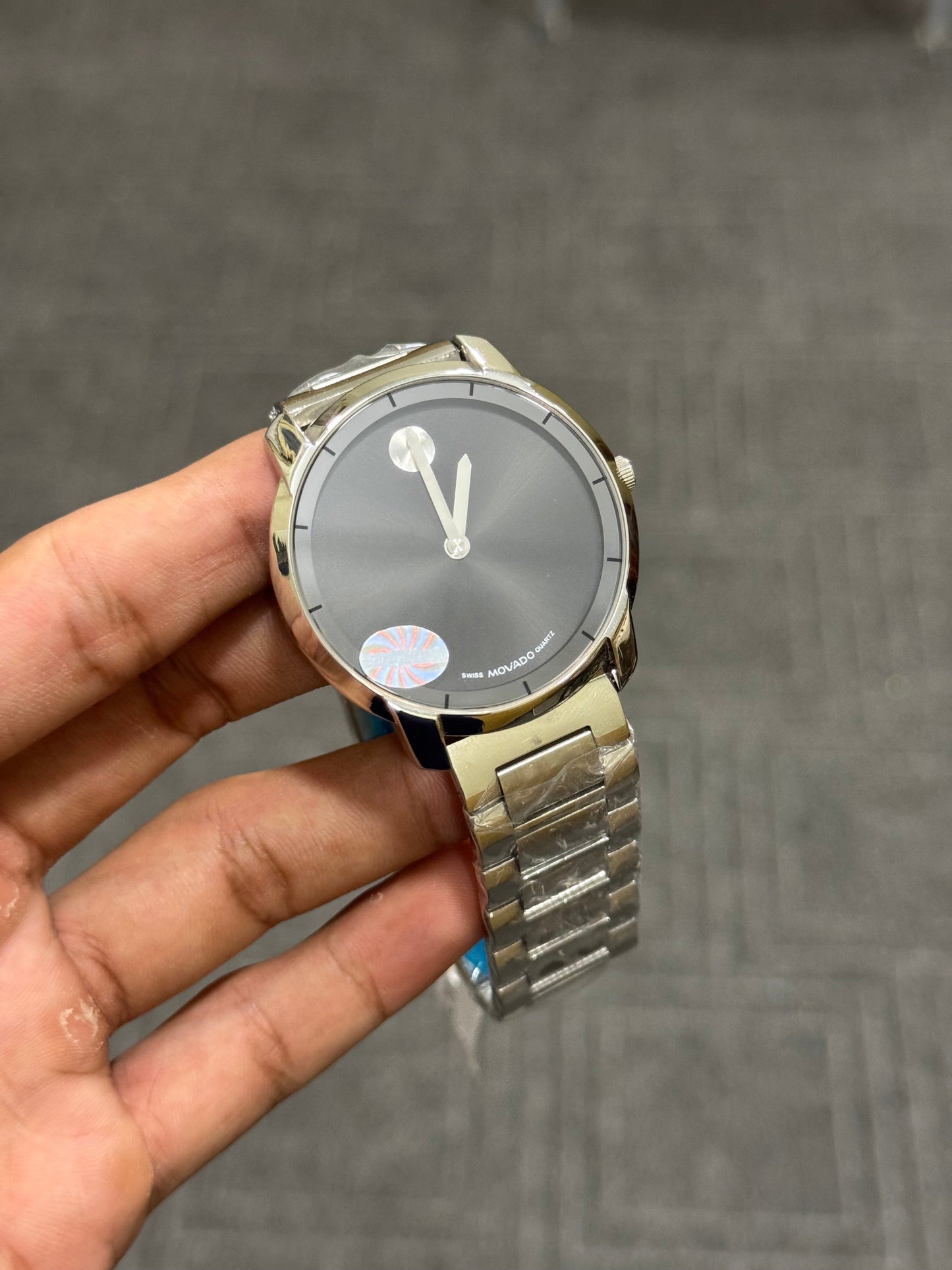 MOVADO silver black