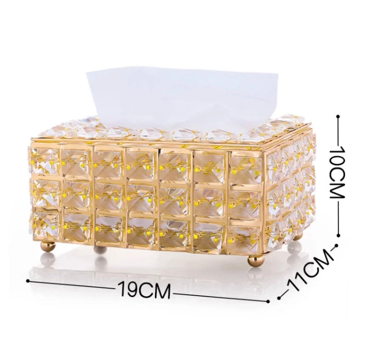 Metal Crystal Tissue Box