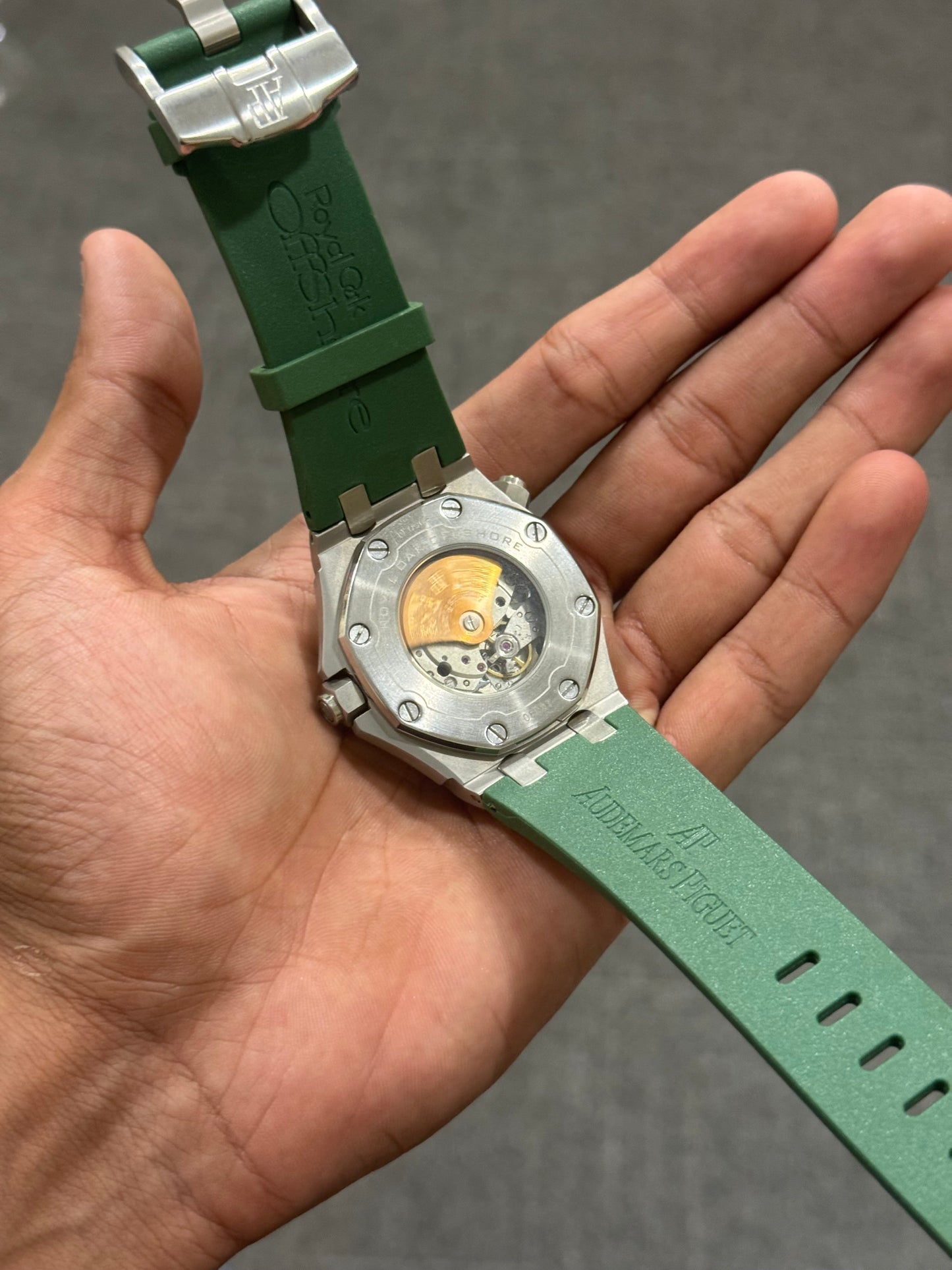 Ap Pvc | Silver green Dial