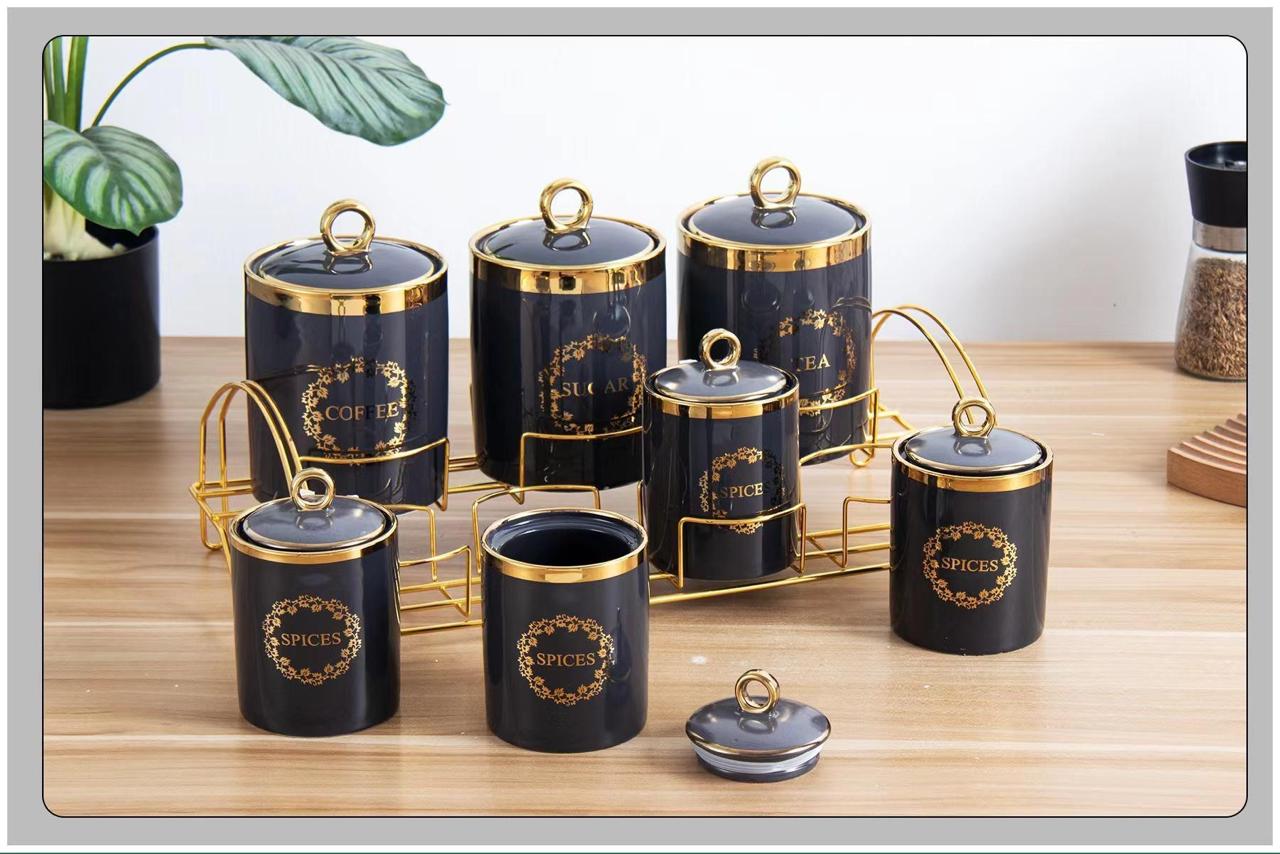 7-Pcs Canister Set with Stand | LQ-07