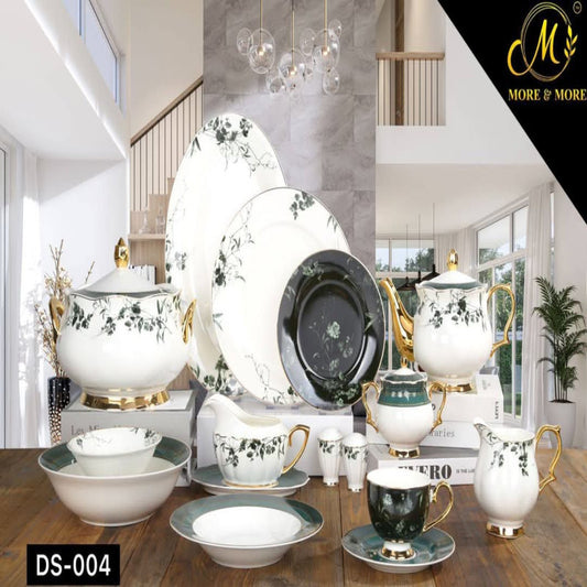 JOHANSON BROS Dinner Set – Elegant 65 & 89 Pcs Full Crockery for 8 & 12 Persons | Premium Ceramic Tableware Collection