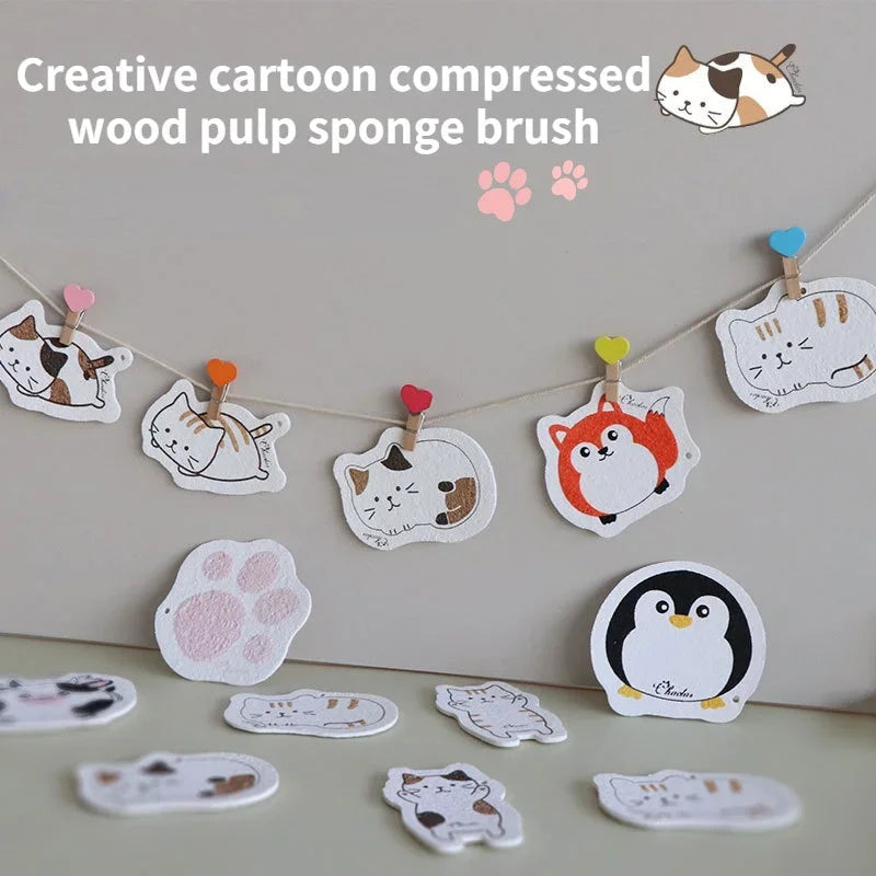 Compressed Wood Pulp Sponge – Eco-Friendly Cleaning & Kitchen Sponge | Adornia.pk