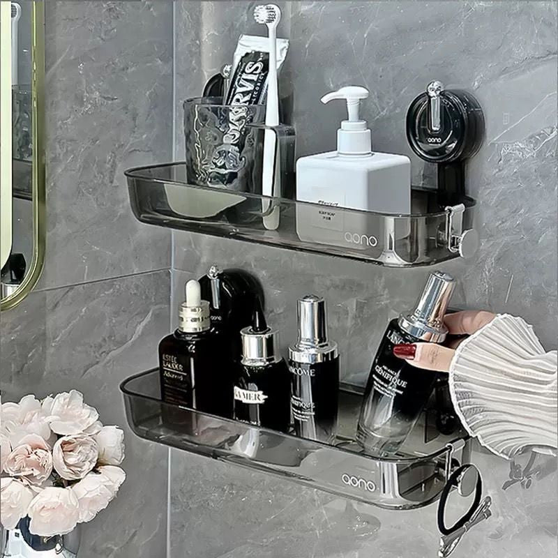 AONO Premium Bathroom Storage Rack – Suction Cup, No-Drill