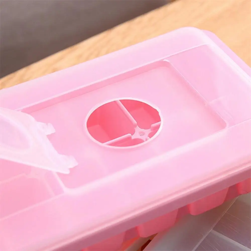 Non-Stick Ice Cube Tray with Lid – Plastic Mold for Ice, Jelly & Drinks | Buy Online in Pakistan