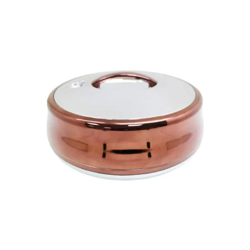 HotPot 3Ltr - Round Choclate Silver