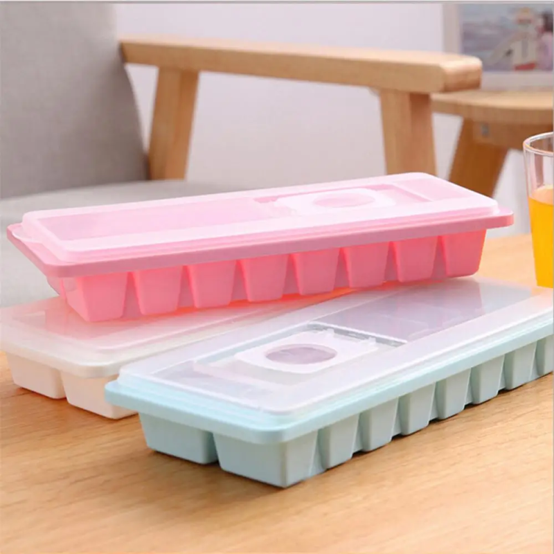 Non-Stick Ice Cube Tray with Lid – Plastic Mold for Ice, Jelly & Drinks | Buy Online in Pakistan