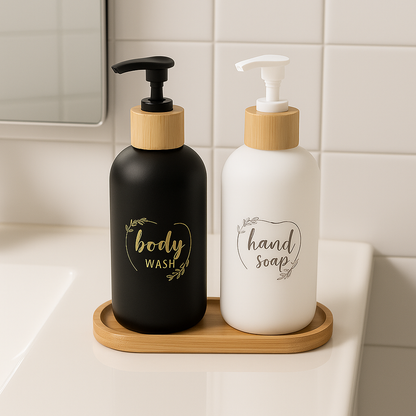 Elegant Dual Soap Dispenser Set