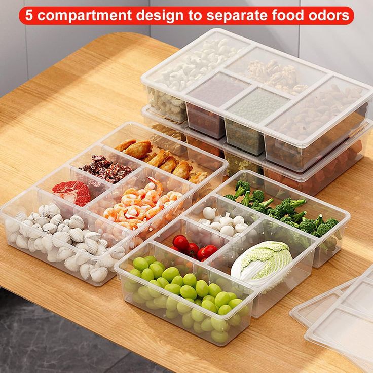 5 Portions Multipurpose Storage Box