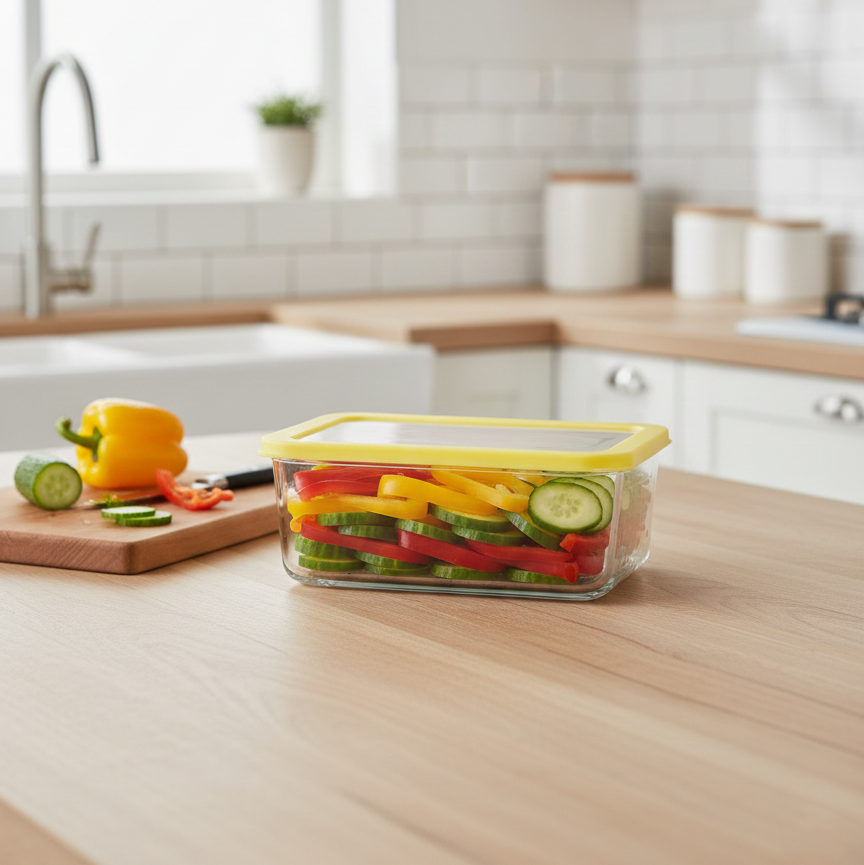 2.25L Glass Container with Lid (2097) by Limon