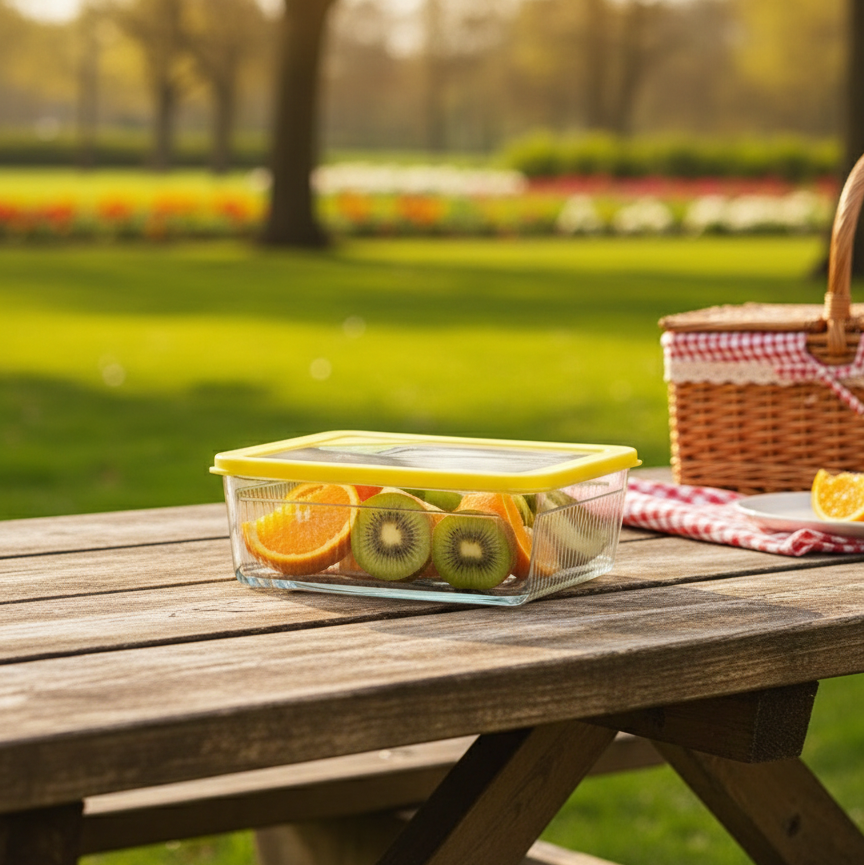 2.25L Glass Container with Lid (2097) by Limon