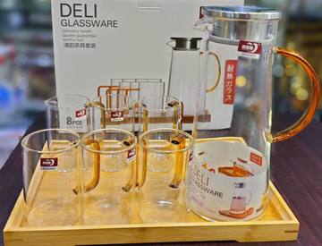 Delicate Glass Jug Set- Pack Of 6