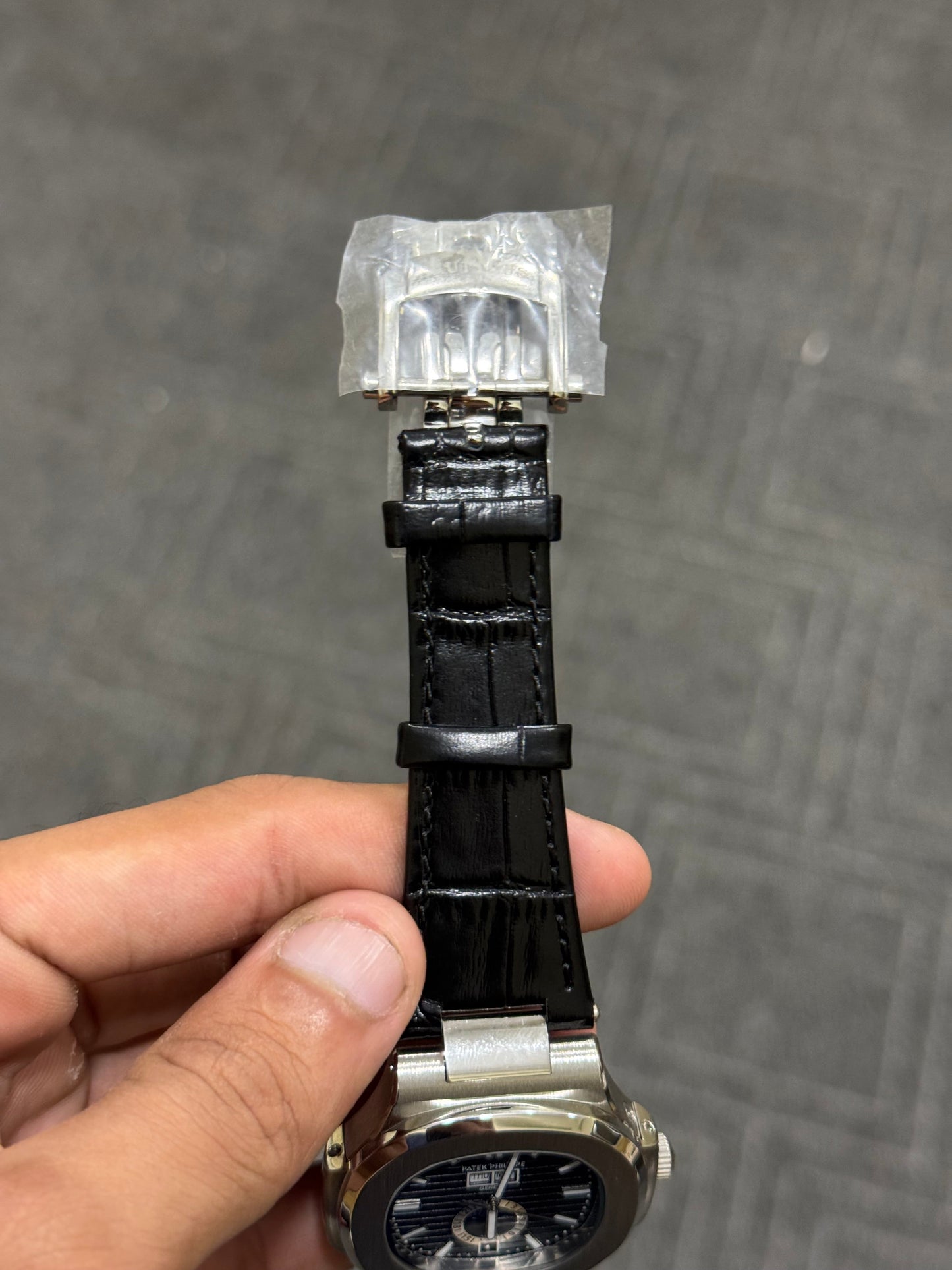 Pp Auto Silver | All Black | DD Leather Strap