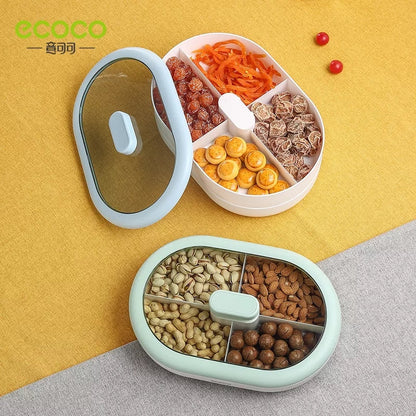Ecoco Double Layer Candy & Dry Fruits Box