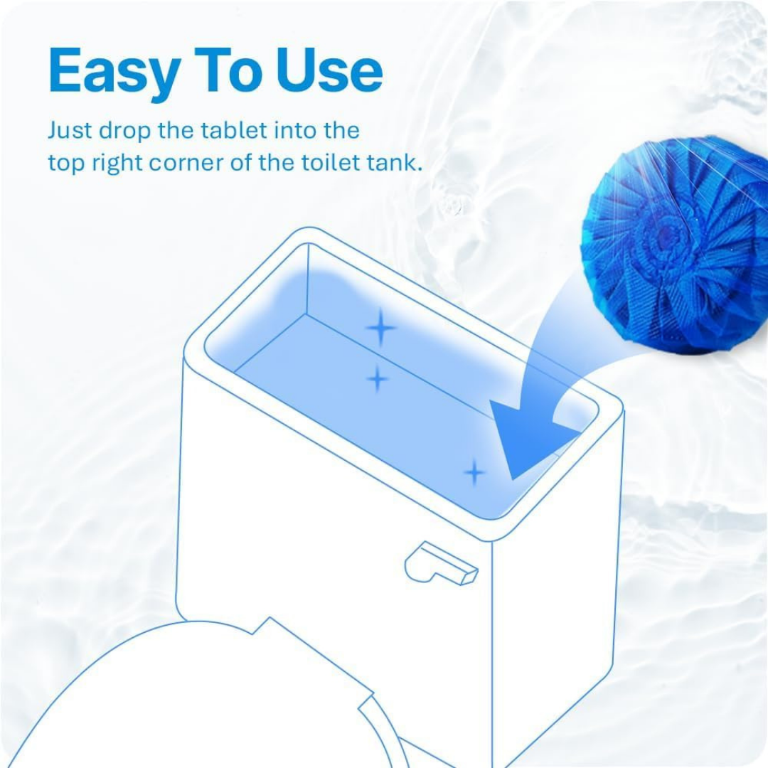 Imported Toilet Bowl Cleaner Tablets Premium card packaging