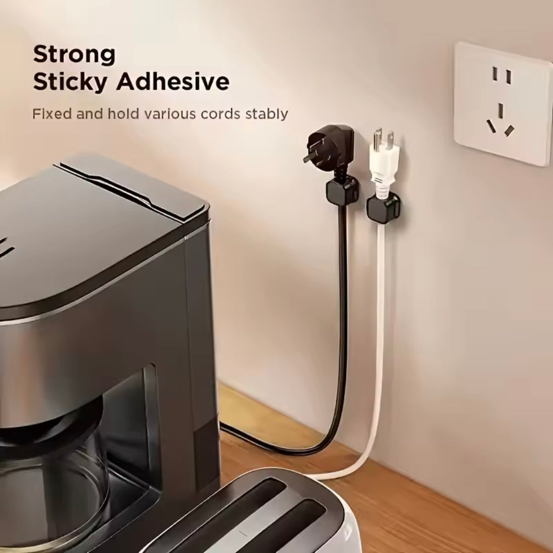 Set Of 6 Magnetic Cable Holder, Desktop Adjustable Magnetic Clips, Under Desk Cable Cord Holder