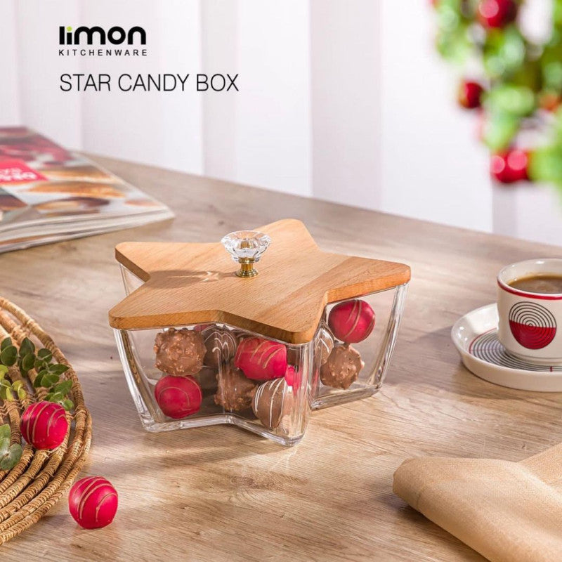 Limon StarryDelight Candy & Snack Box – Elegant Multi-Section Storage Box for Sweets & Dry Fruits | Adornia.pk
