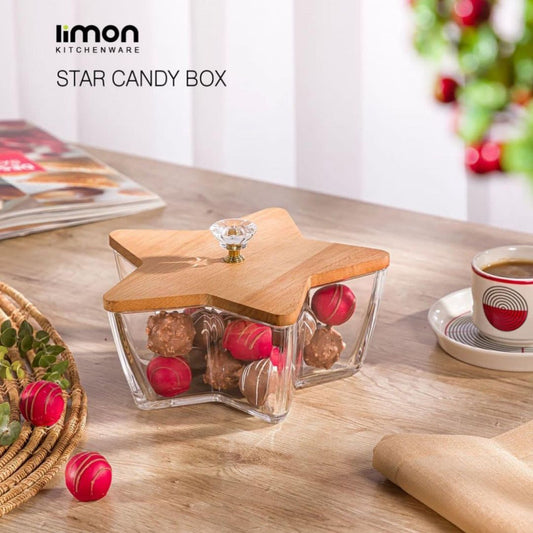Limon StarryDelight Candy & Snack Box – Elegant Multi-Section Storage Box for Sweets & Dry Fruits | Adornia.pk