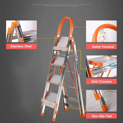 رف تجفيف الملابس المصنوع من الألومنيوم مع سلم