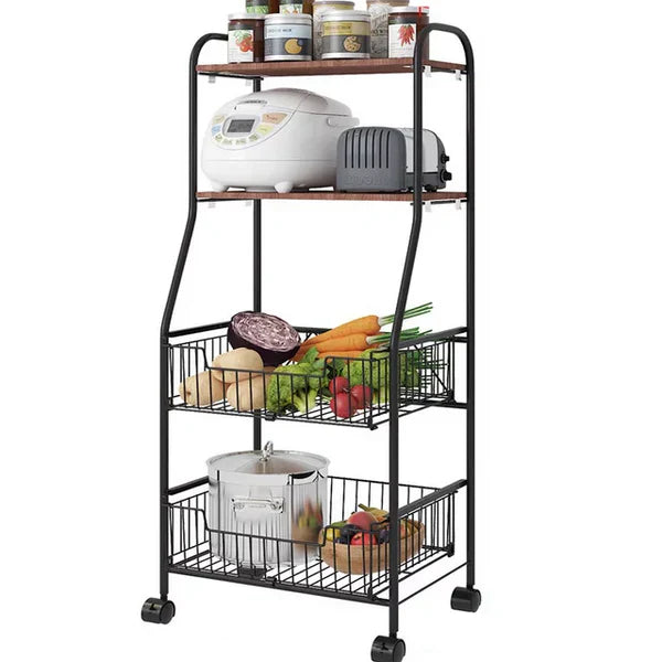 4-Tier Metal Kitchen Bakers Rack