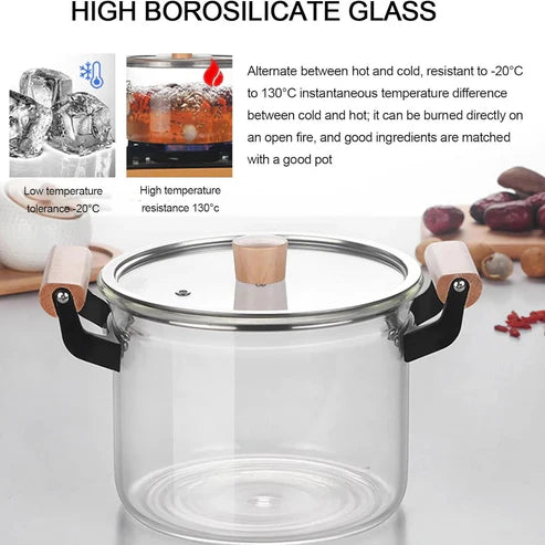 Large Heat Resistant Cooking Pot-4.5L