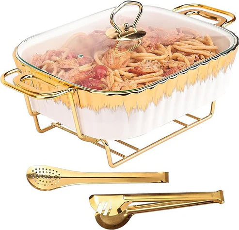 Ceramics Chafing Dish Buffet Set