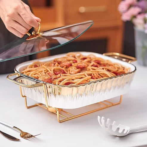 Ceramics Chafing Dish Buffet Set