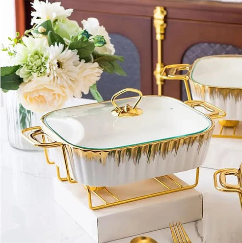 Ceramics Chafing Dish Buffet Set