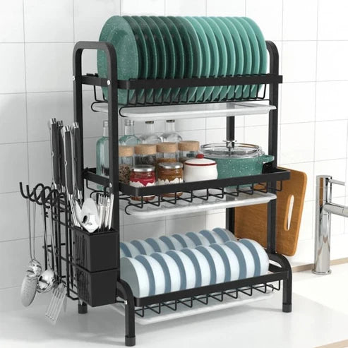 Stainless Steel 3 Tier Dish Rack