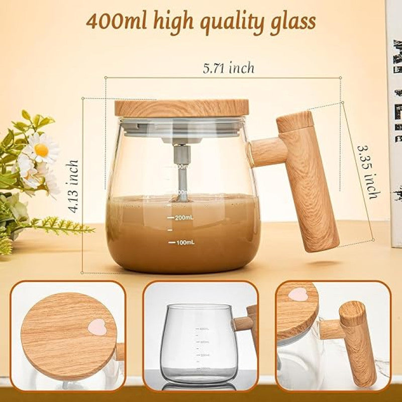 Self Stirring Mug 400ml, Electric Auto Mixing Cup