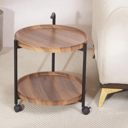 2-Tier Wooden Serving Trolley