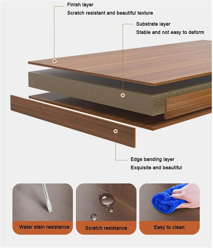 2-Tier Wooden Serving Trolley