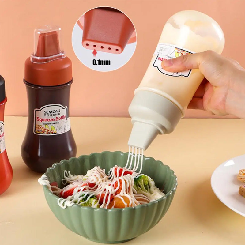 5 Hole Squeeze Condiment Bottle