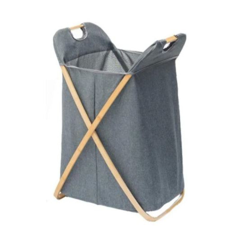 Laundry Hamper Bamboo with Handles Folding Laundry Basket