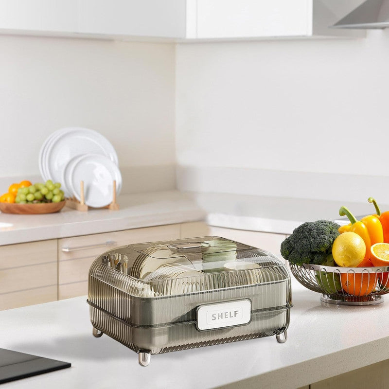 Transparent Kitchen Dish Rack