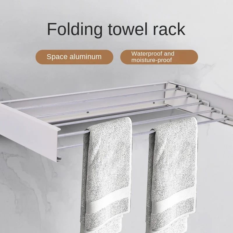 Wall-Mounted Retractable Laundry Drying Rack