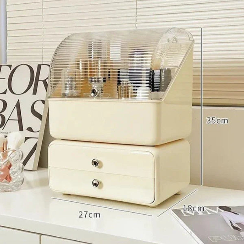 Makeup Organizer with Duo Drawers