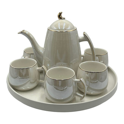 Luxury Porcelain Tea Set With Tray