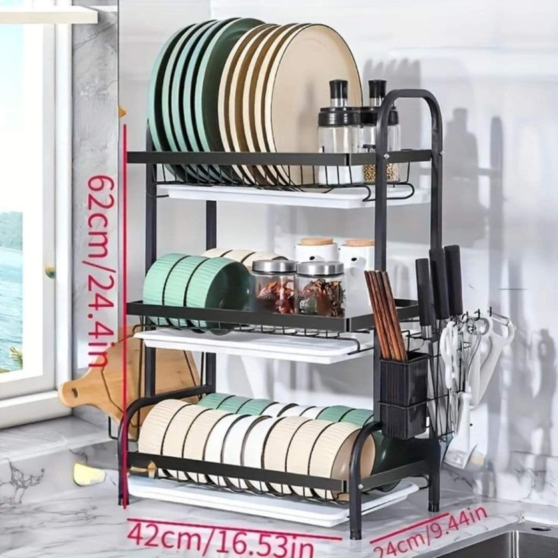 3 Tier High Quality Dish Drain Rack